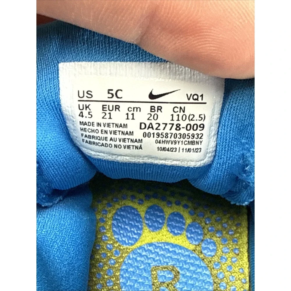 Nike Star Runner 3 TDV toddler shoes Size 5C Blue Strap Sneakers DA2778-009